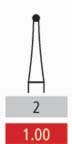 Surgical Burs - 2 Round - 10 Pack