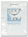 Bags - 2 Color Tooth Smile Large 9x13 (100)
