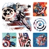 Stickers -  (100pk) Captain America