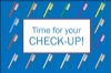 Recall Card - Time For Check-Up Laser 4-Up (200)