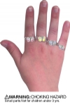 Rings - Childrens Butterfly Assorted (36)
