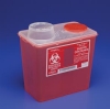 Monoject Sharps Containers  8Qt Chimney-Top Container, Red, Medium