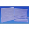 Bur Blocks With Boxes - Clear Plexiglass - 100 Hole