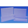 Bur Blocks With Boxes - Clear Plexiglass - 50 Hole